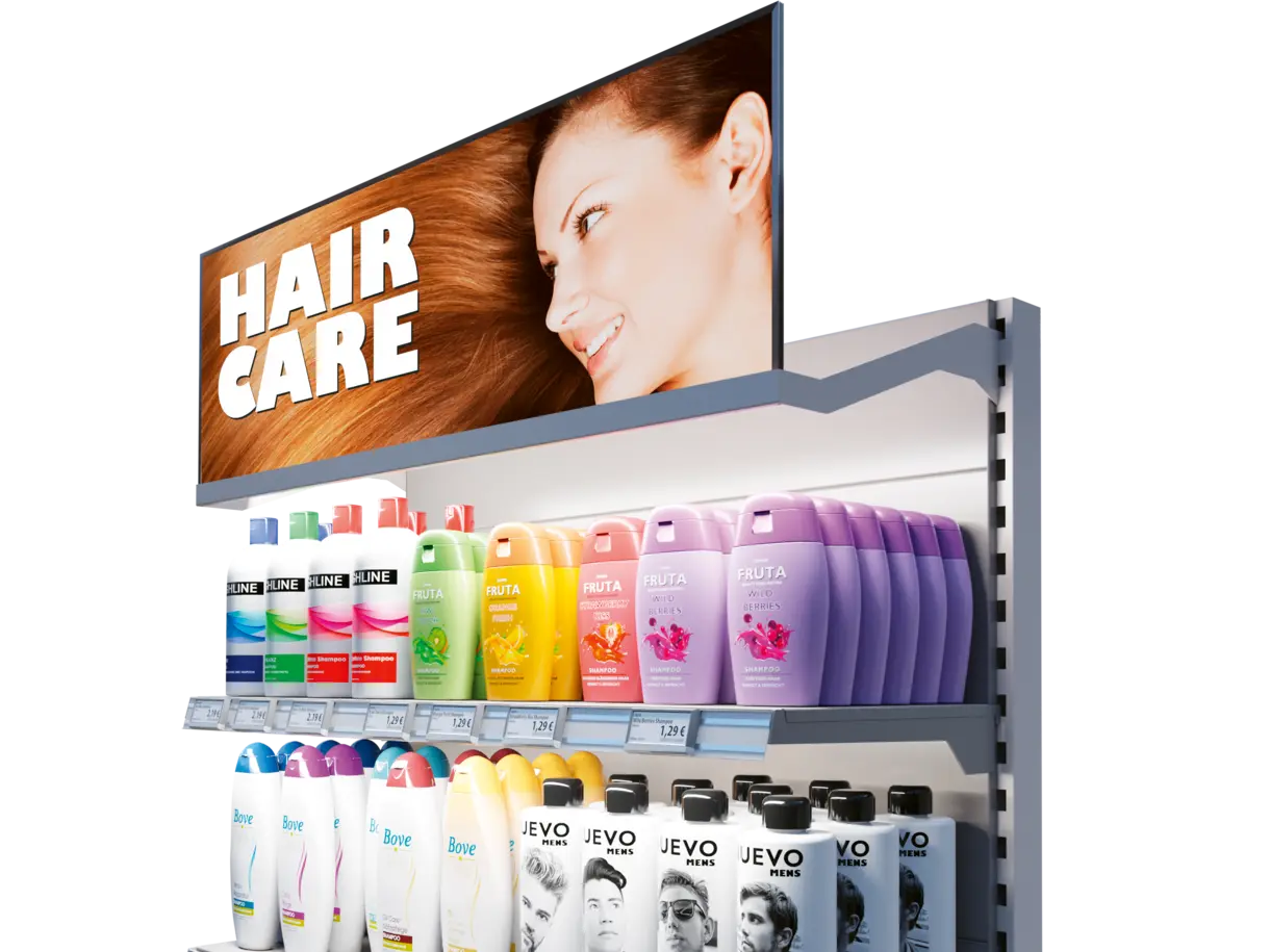 ACE Panel Basic mit optionalem Displayträgerrahmen von DWD Concepts für POS-Anwendungen