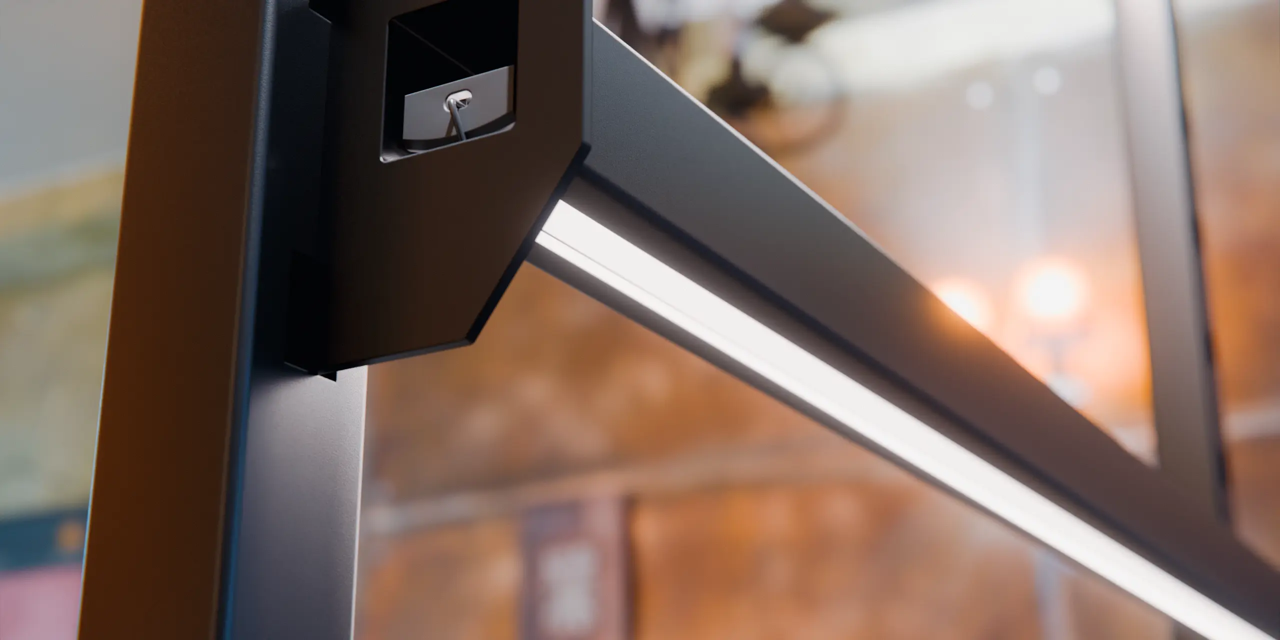 Nahaufnahme eines INWI Systems mit unsichtbaren Kontakten und präziser Verarbeitung.