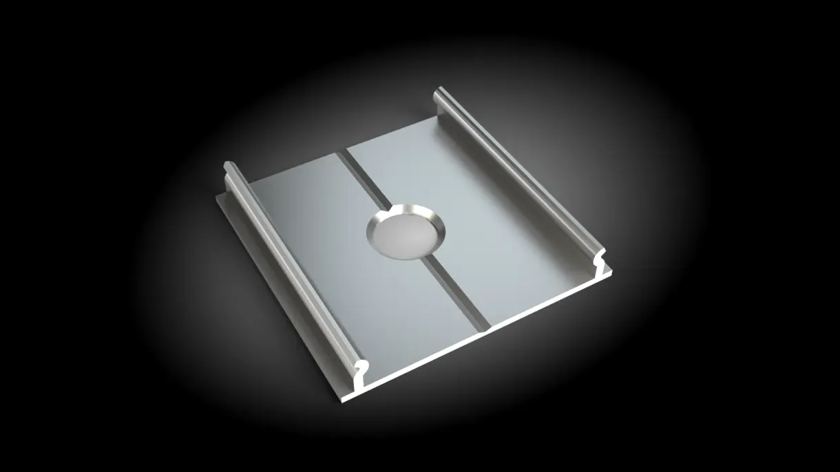 Clip zur Befestigung der LED-Lichtleiste VERSURA L – präzise und stabile Montagelösung von DWD Concepts