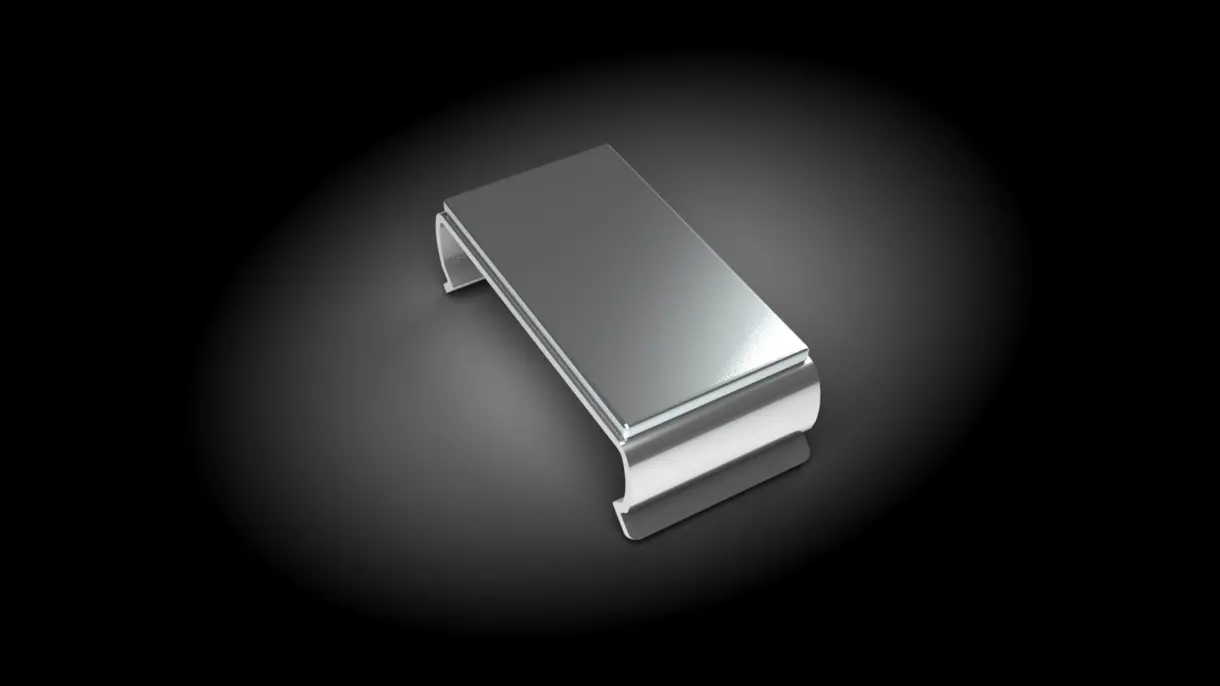 LED-Lichtleiste CALLU mit magnetischem Clip zur Befestigung an Metallfachböden – flexible Montage von DWD Concepts